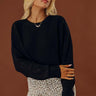 The First Chill Knit Sweater in Black Image - 1