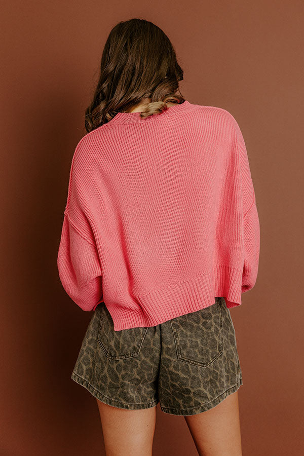 Trailside Bliss Knit Sweater in Pink Image 5