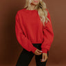Cabin Cozy Sweatshirt in Red Image 1