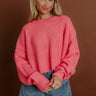 The First Chill Knit Sweater in Pink Image 1
