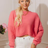 The First Chill Knit Sweater in Pink Image - 1