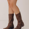 Autumn Faux Leather Boot in Espresso Image - 1