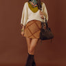 Coffee Shop Cuddles Knit Sweater Top in French Vanilla Image - 1