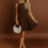 Penthouse Party Mini Dress in Chestnut Image 1