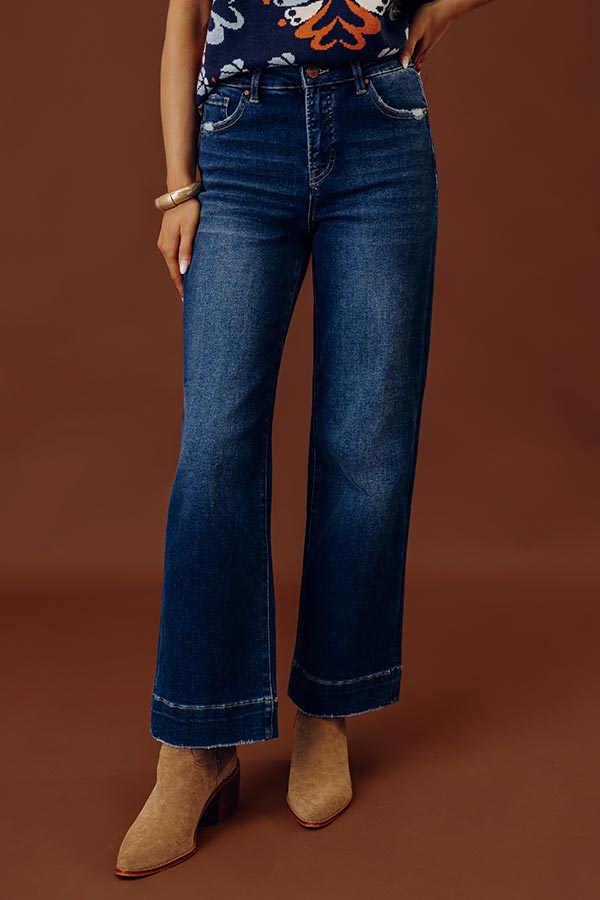 RISEN Ava High Waist Tummy Control Straight Leg Jean Image - 2