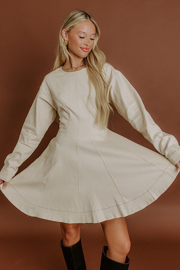 Brunch In Soho Mini Dress L / French Vanilla