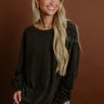The Essential Oversized Vintage Wash Tee in Black Image 1