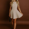 Penthouse Party Mini Dress in Iced latte Image 1
