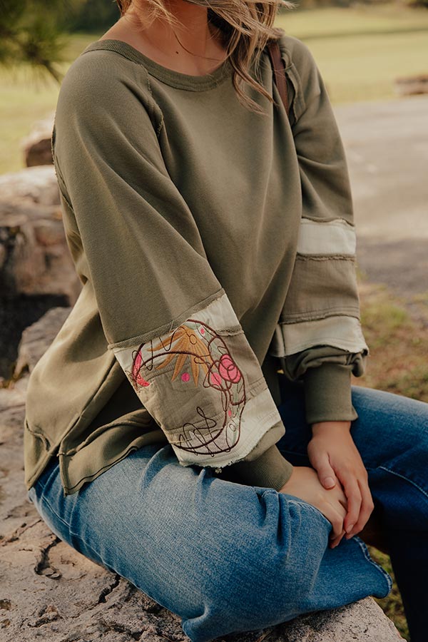 Harvest Moon Embroidered Sweatshirt Image - 2
