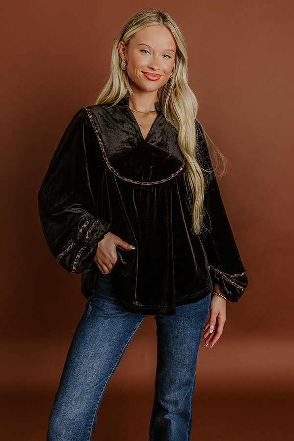 Enchanting Evening Velvet Top Image 1