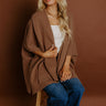 Cuddle Season Knit Cardigan in Mocha Image 1