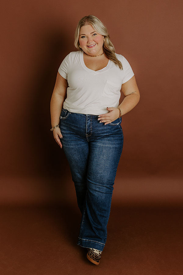 RISEN Ava High Waist Straight Leg Jean Curves Image 1