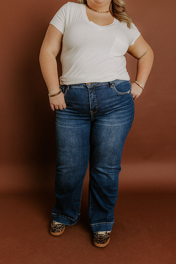 RISEN Ava High Waist Straight Leg Jean Curves Image 2