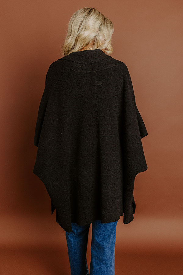 Cuddle Season Knit Cardigan in Black Image 5