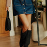 The Violet High Waist Denim Mini Skirt Image - 1