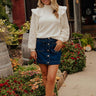 The Violet High Waist Denim Mini Skirt Image - 1
