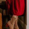 The Vienna Faux Suede Boot In Camel Image - 1
