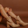 The Demi Faux Leather Woven Boot Image 1