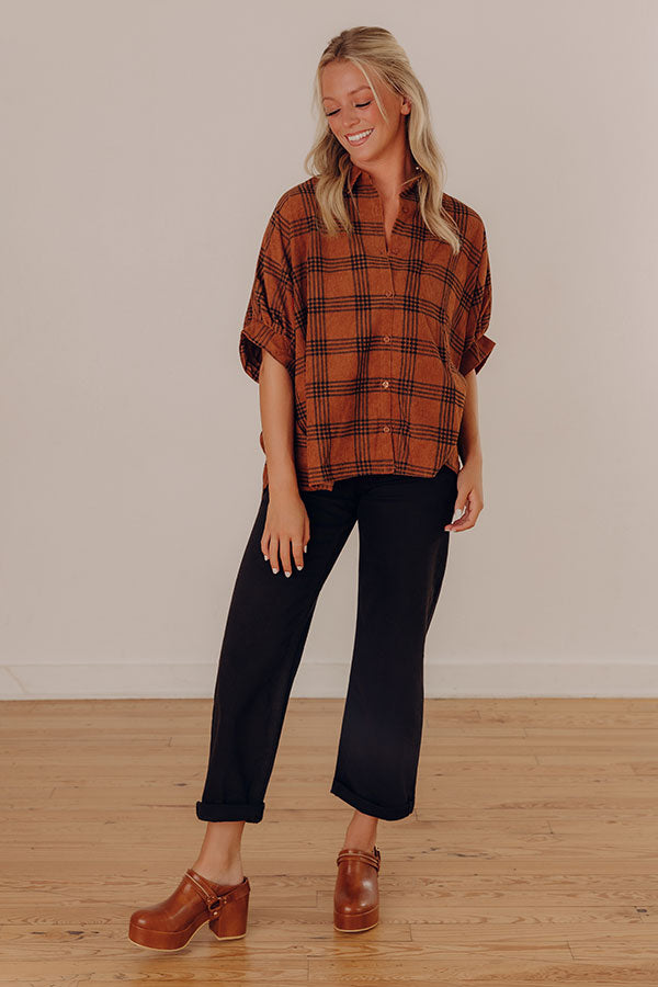 RISEN Ember Midrise Barrel Leg Jean