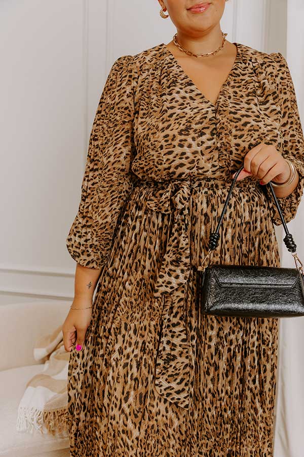 pleated animal print dress Womens Next Brown Animal Print Pleated Mesh V-Neck Occasion Maxi Dress US 10
