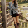 Cider Season Knit Cardigan in Grey Image - 1