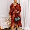Autumn Reverie Floral High-Low Dress Curves Image 1