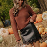 Chic And Cozy Knit Sweater in Chocolate Image - 1