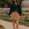 Cider Season Knit Cardigan in Hunter Green Image - 1