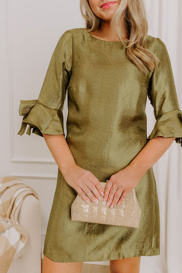 Polished Perfection Satin Mini Dress Image 5