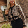 Urban Lifestyle Leopard Knit Cardigan Image - 1