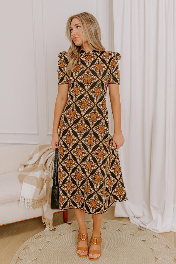 Soho Moment Jacquard Knit Midi Dress Image 4