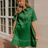 Cafe On Fifth Denim Mini Dress in Green Image 1