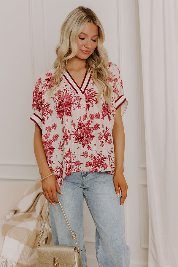 Sugar And Chic Floral Shift Top Image 2