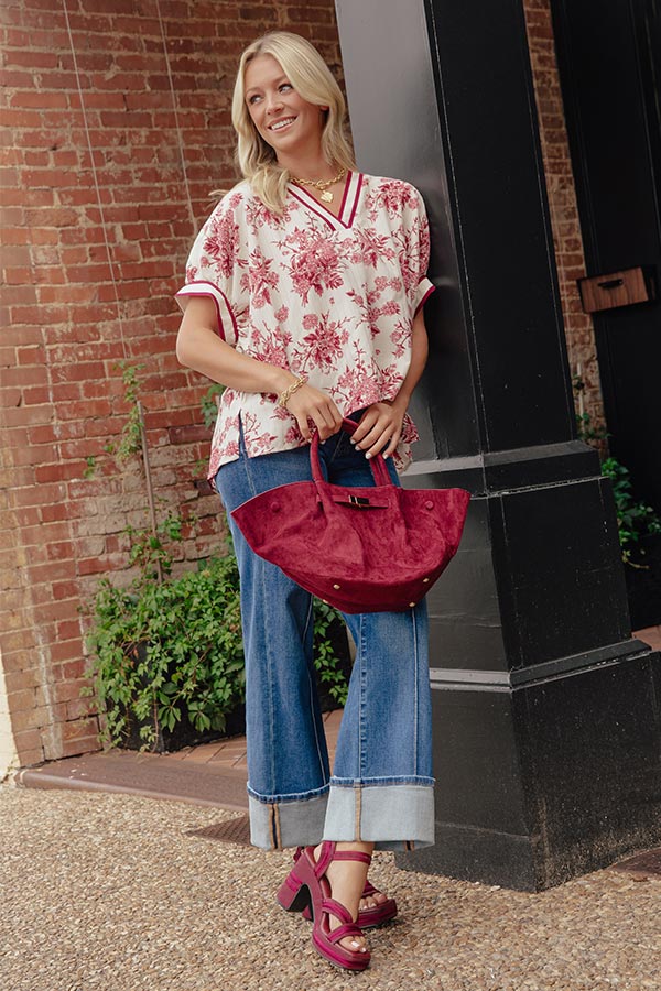 Sugar And Chic Floral Shift Top Image - 1