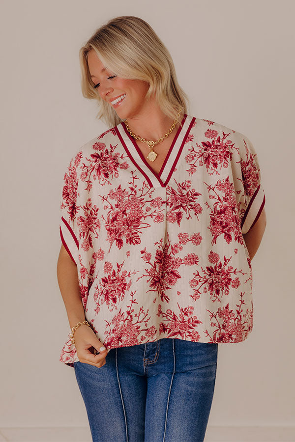 Sugar And Chic Floral Shift Top Image - 2