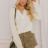 Easy Days Ribbed Top in Light Yellow Image 1