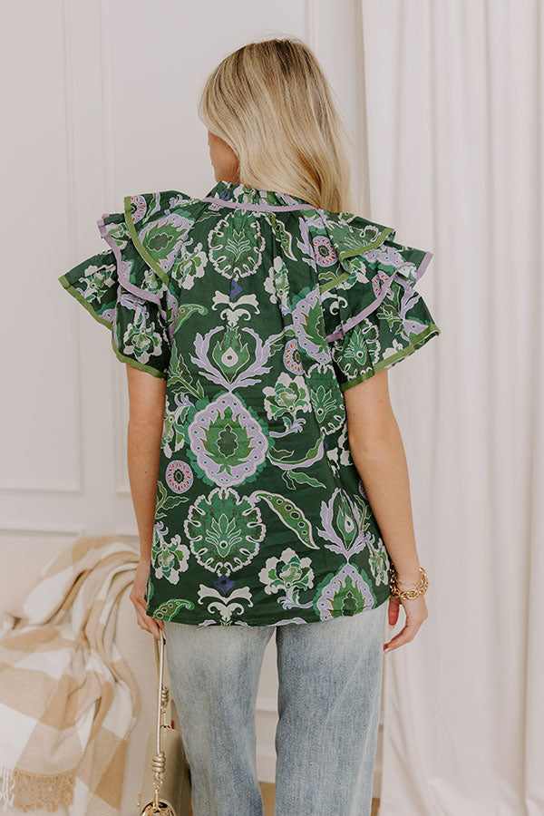 Pretty And Poised Floral Top Image 5