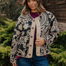City Nights Floral Quilted Jacket Image - 1