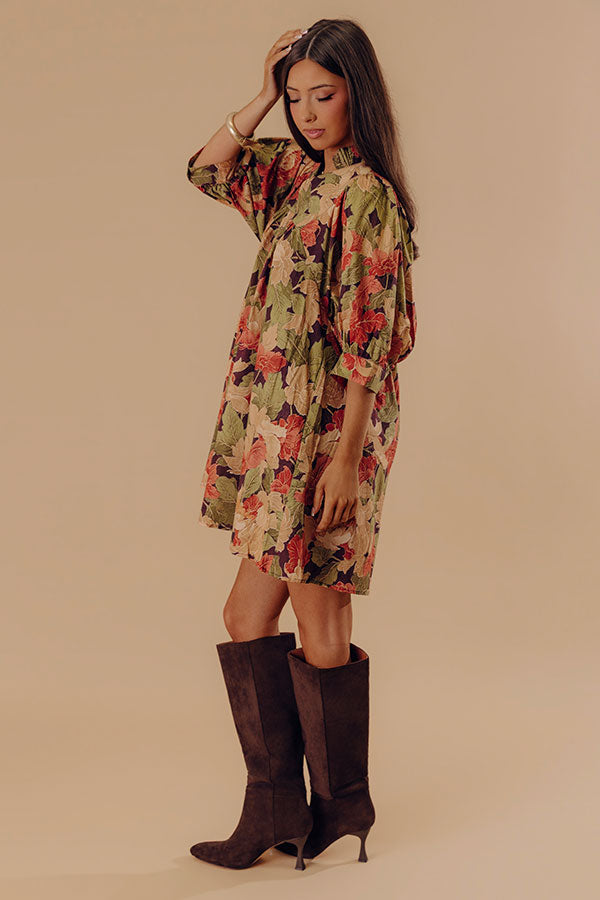 Pick Of The Patch Floral Mini Dress Image - 2