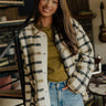 Pumpkin Patch Ready Plaid Sherpa Jacket Image - 1