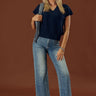 Hayride Cutie Knit Sweater Top in Navy Image - 1