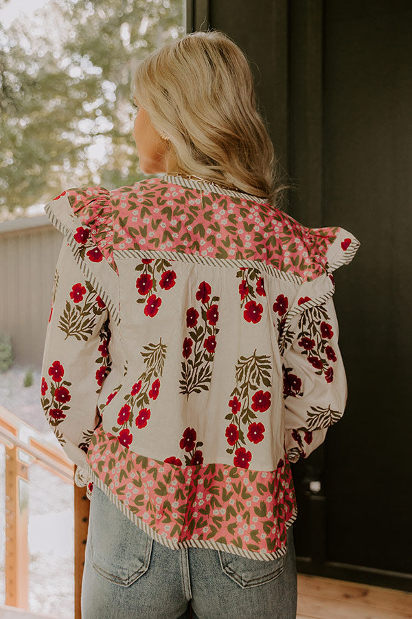 Flower Picking Ruffle Top Image 4