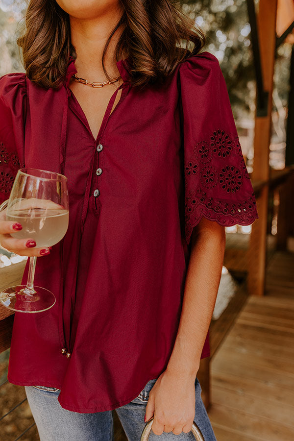 Uptown Allure Eyelet Top Image 5