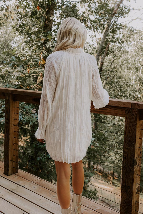 cream boho mini dress Jackie Cream Sequin Strapless Mini Dress - XS - Drop Waist Skater Dress with Ruffle Skirt