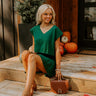 Chic A La Mode Knit Top in Hunter Green Image 1