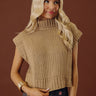 Coffee Shop Charm Knit Sweater Top in Khaki Image - 1