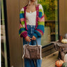Cozy Retreat Stripe Knit Cardigan Image - 1