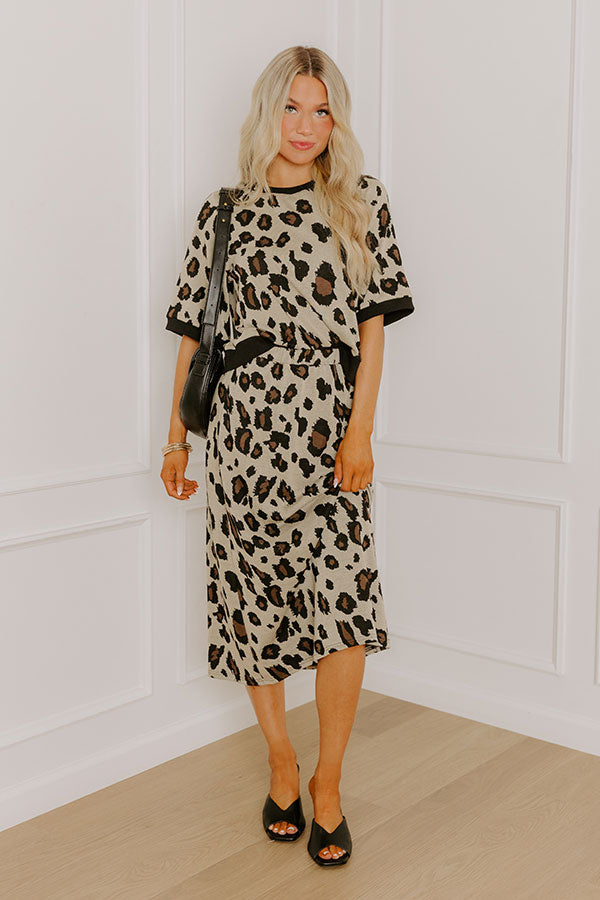 City Views High Waist Midi Skirt Image 1