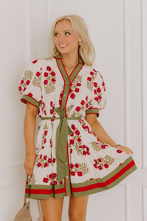 Polished Uptown Floral Mini Dress Image 2