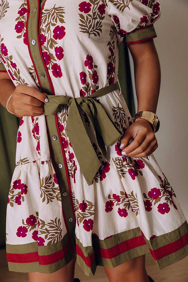 Polished Uptown Floral Mini Dress Image - 2